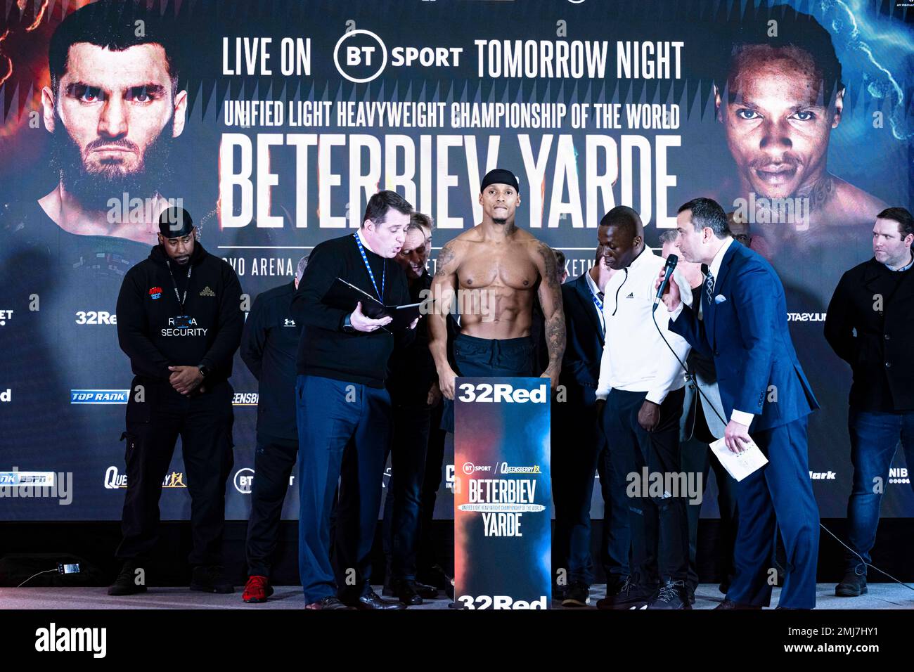 Beterbiev vs yarde offizielles wiegen -Fotos und -Bildmaterial in hoher ...