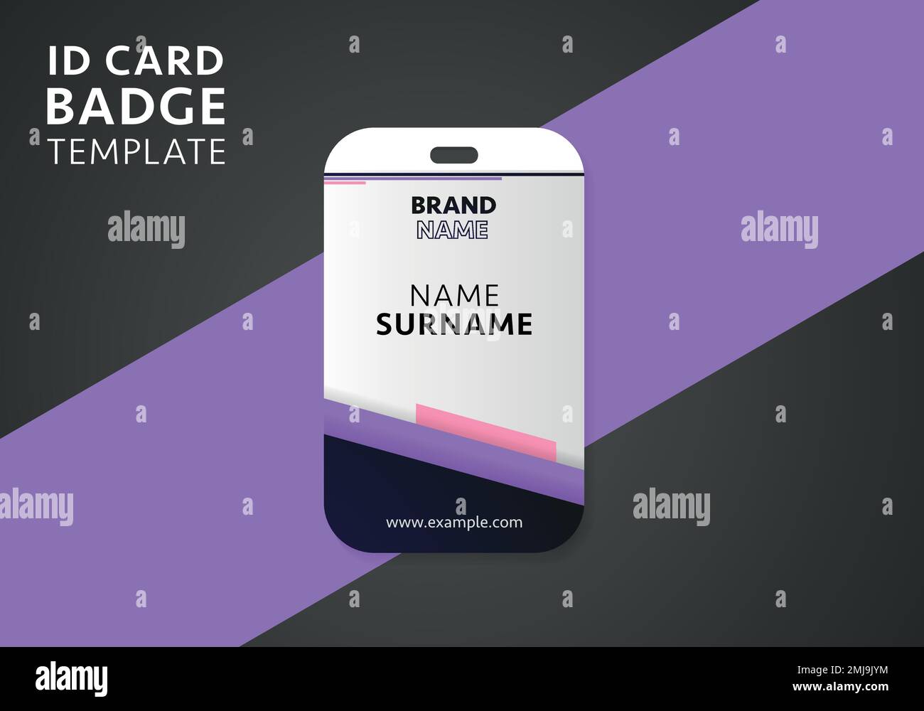 Moderne Vorlage für Corporate Identity Card, elegantes Design für Business-id-Karten. ID-Entwurfsvorlage. Stock Vektor