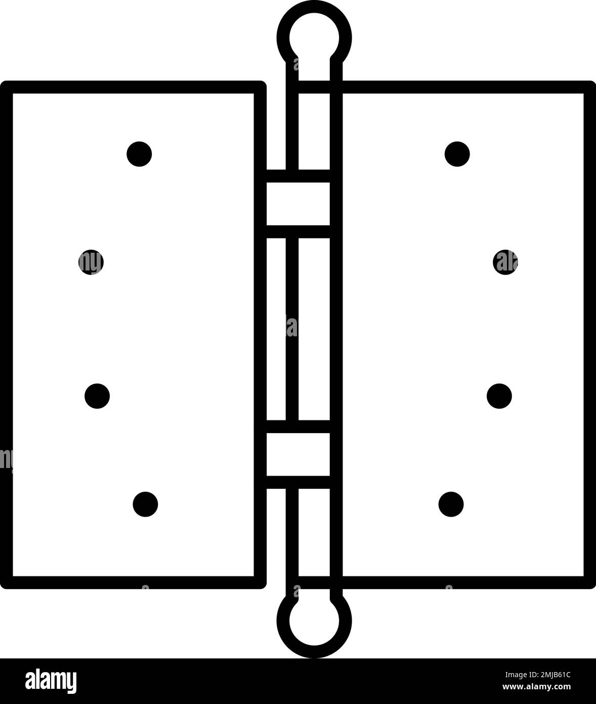 Tür, Vektorsymbol auf transparentem Hintergrund. Umrissklappe, Hingervektorsymbol Stock Vektor