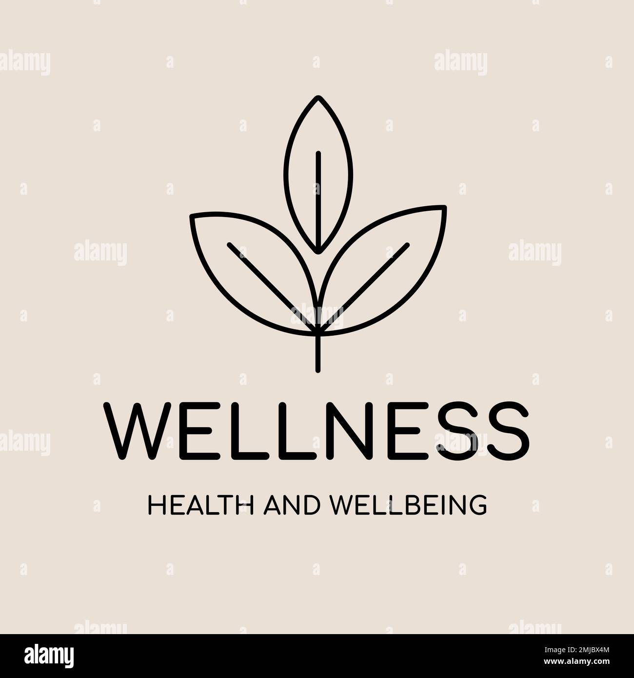Spa Logo Vorlage, Gesundheit & Wellness Business Branding Design Vektor, Wellness Text Stock Vektor