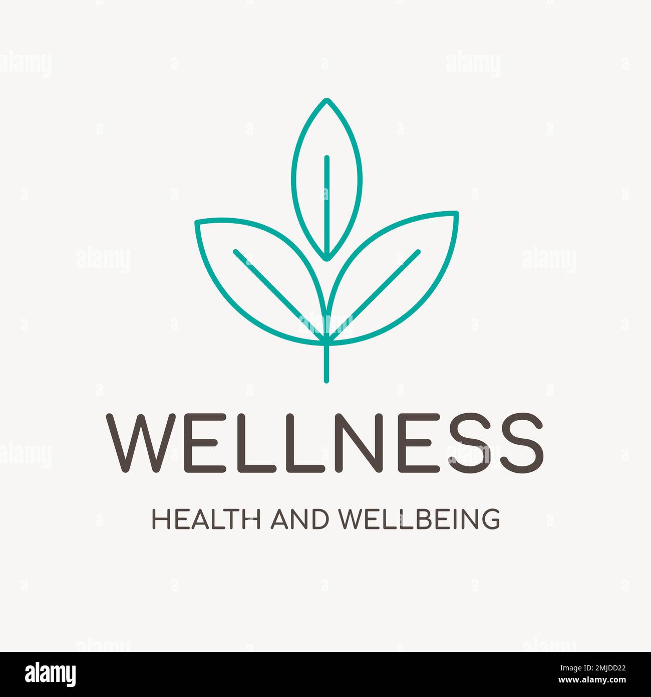 Spa Logo Vorlage, Gesundheit & Wellness Business Branding Design Vektor, Wellness Text Stock Vektor
