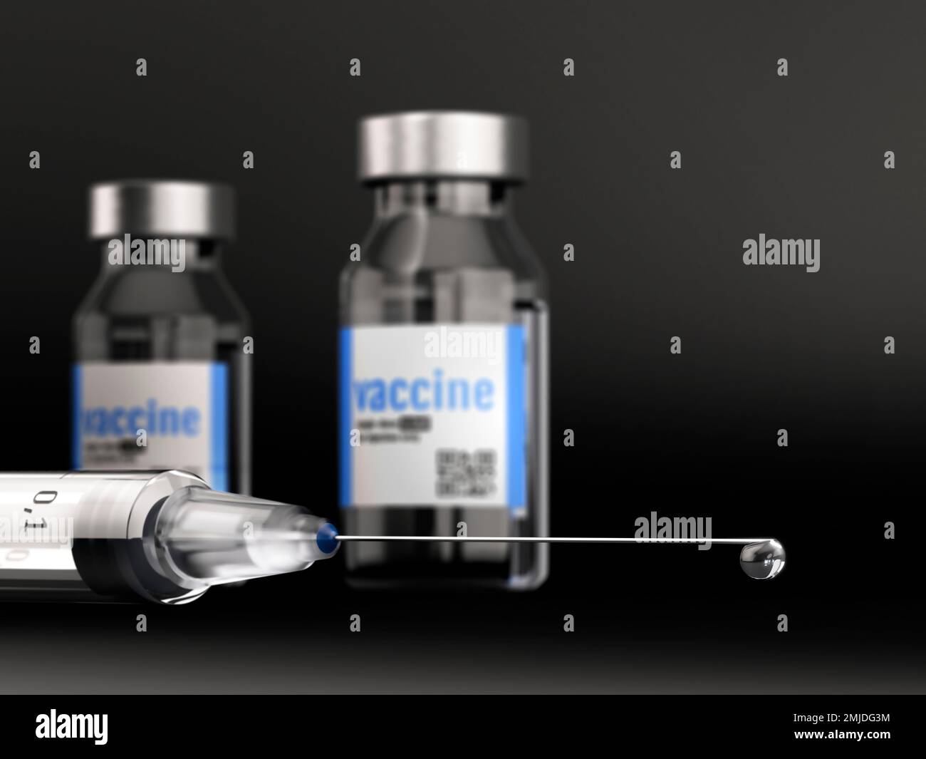 Impfstoff, konzeptionelle Illustration Stockfoto