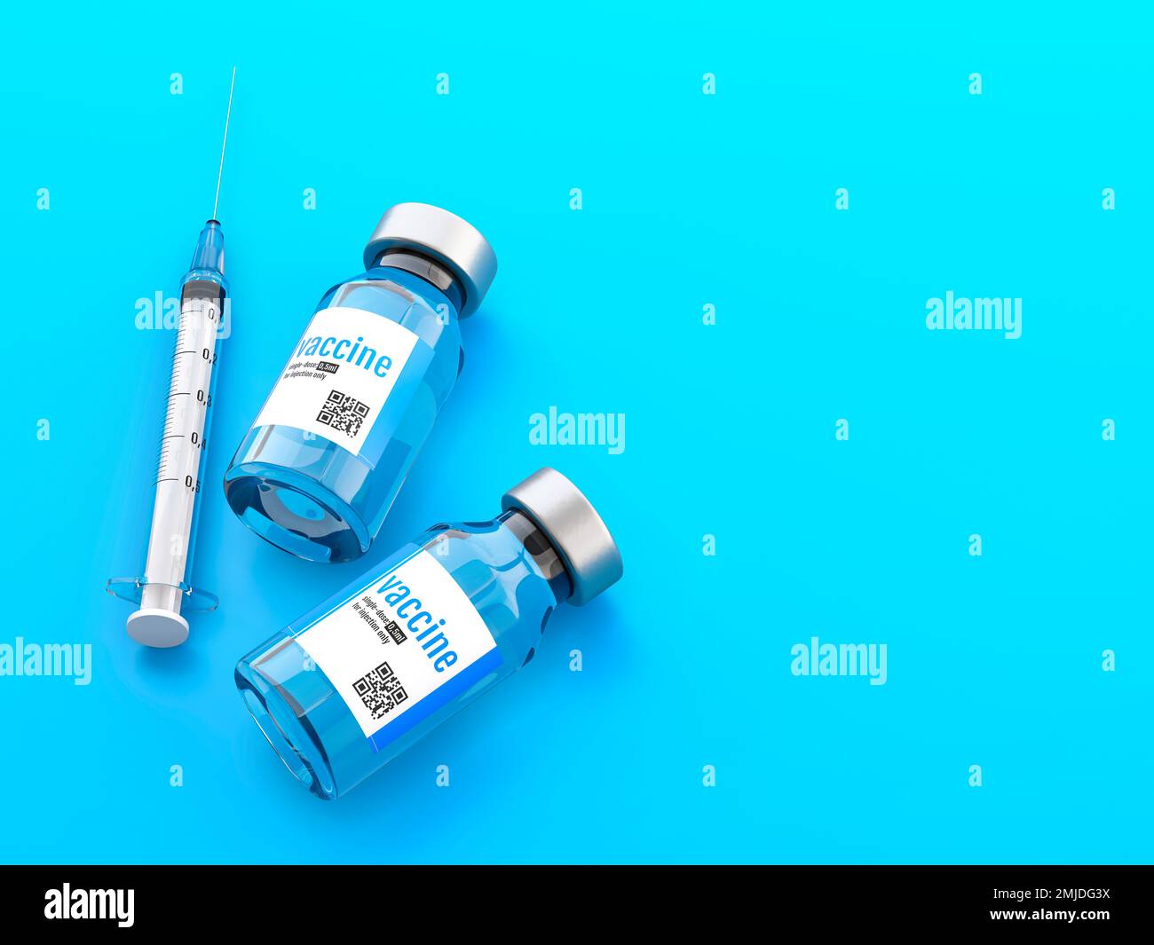 Impfstoff, konzeptionelle Illustration Stockfoto