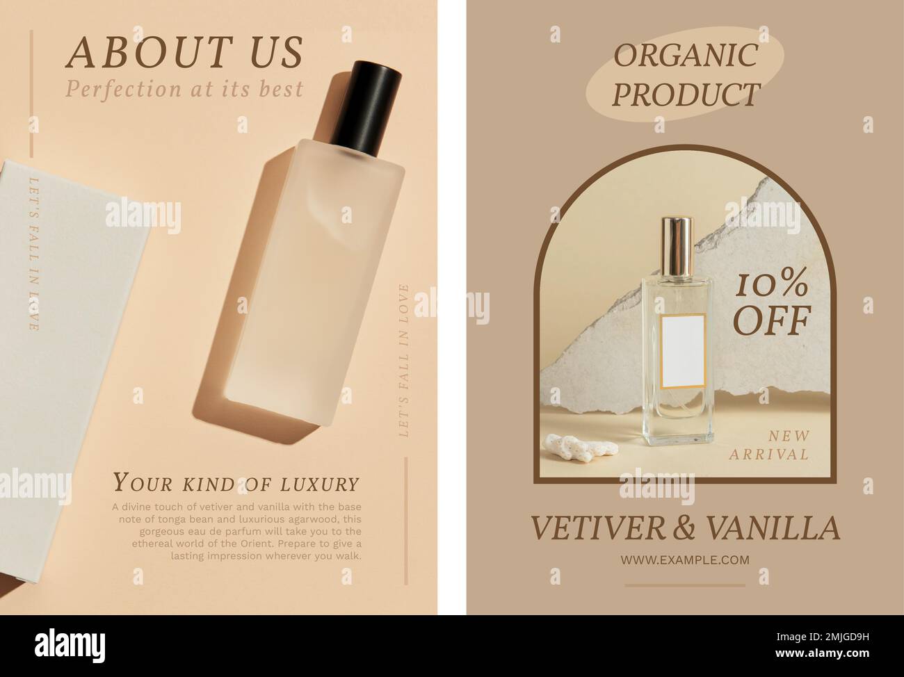 Poster Set Parfüm-Flaschen 
