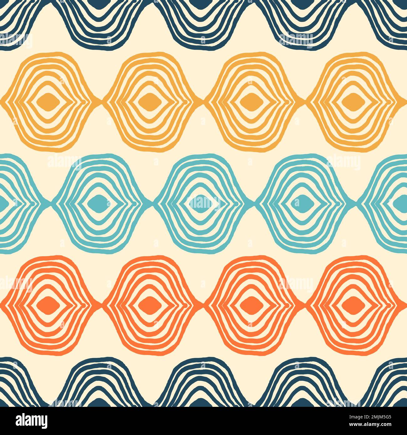 Tribal Ikat Vector Chevron Indian Seamless Pattern Stock Vektor