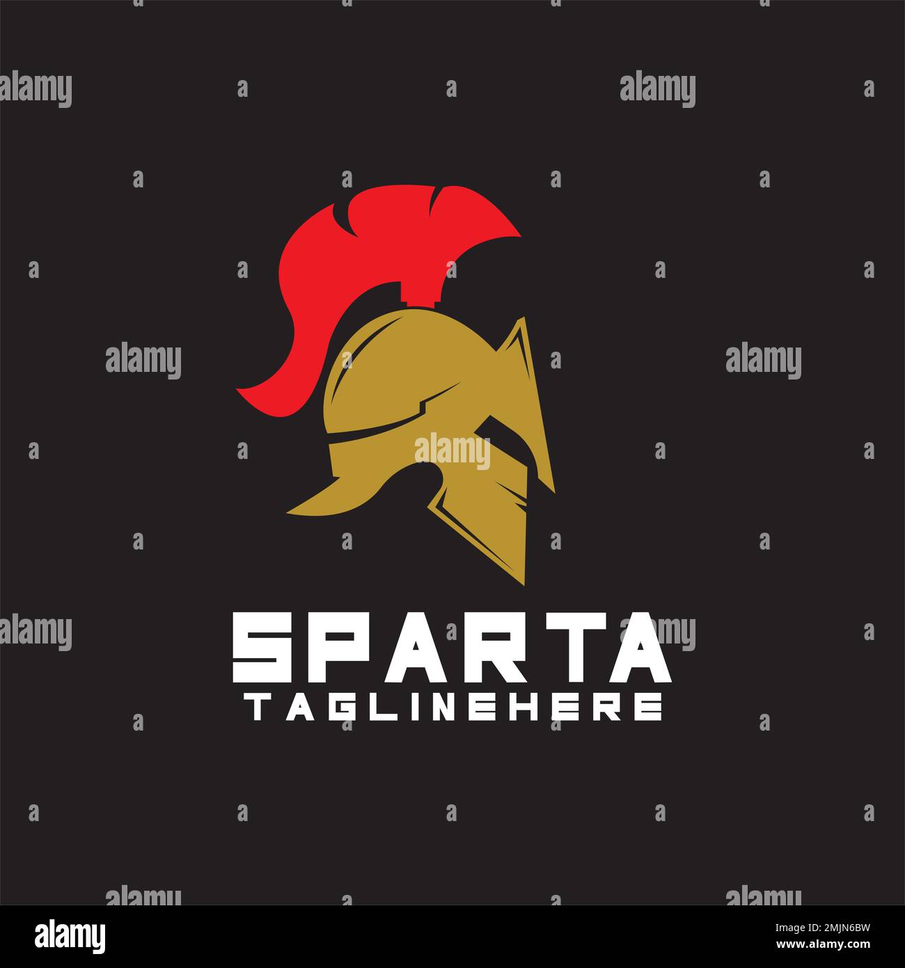 spartan Logo Icon Designs Vektor Stock Vektor