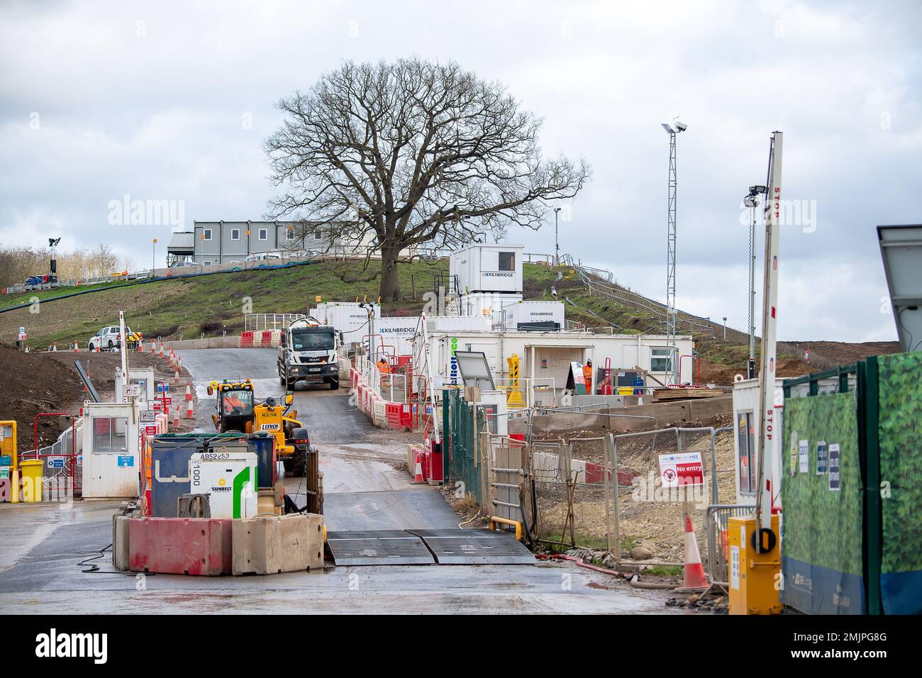 Harefield, Uxbridge, Großbritannien. 27. Januar 2023. HS2 schließen