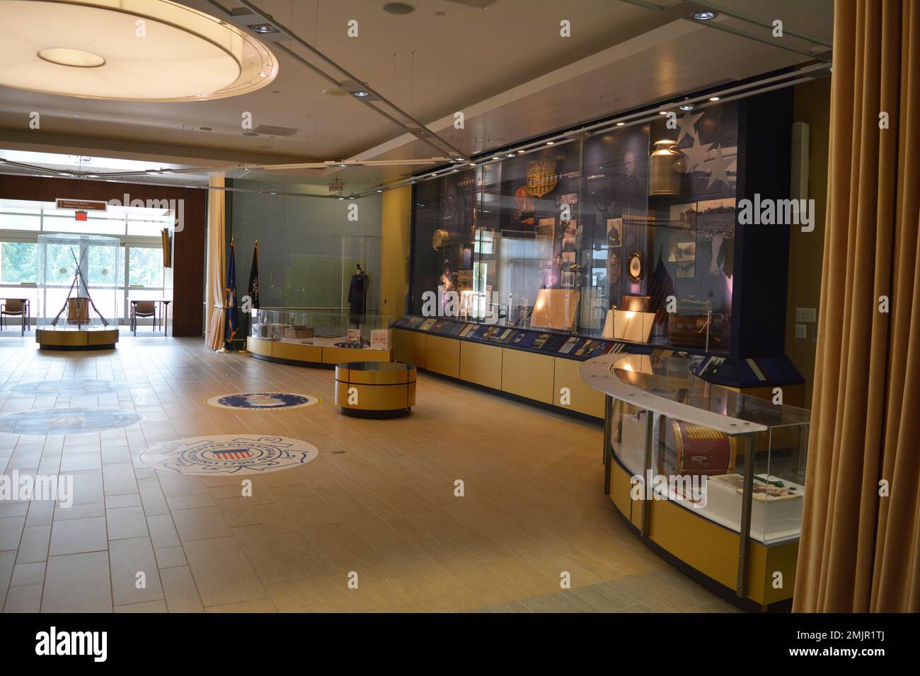 Die Ehrenhalle im Armed Forces Retirement Home auf dem Campus von Washington D.C. feiert unser militärisches Erbe und ehrt alle, die mit Artefakten, interpretativen Texten und historischen Bildern dienten, am 31. August 2022. Stockfoto