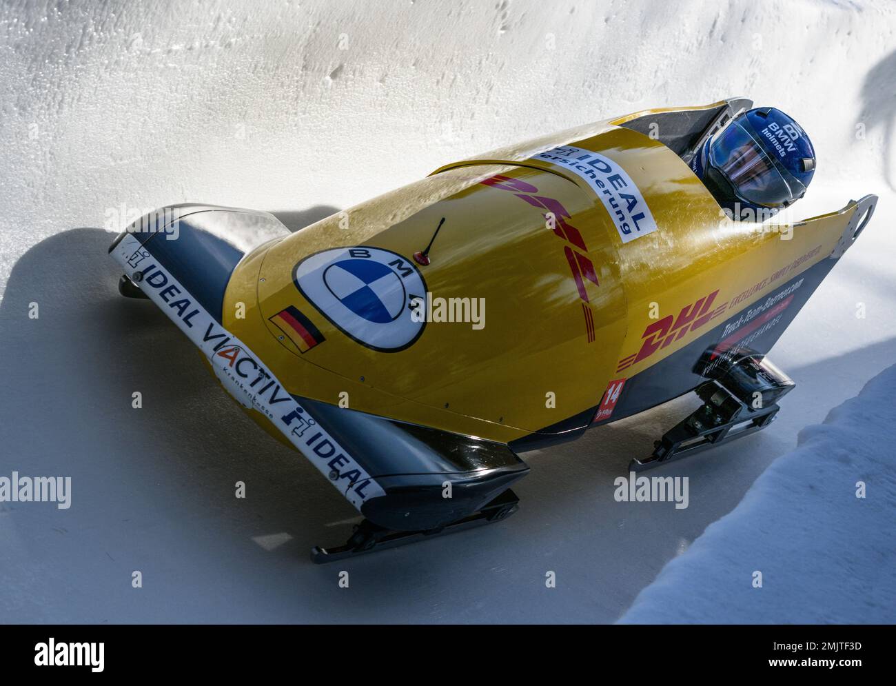 28 Januar 2023, Schweiz, St. Moritz Bobschlitten, Weltmeisterschaft