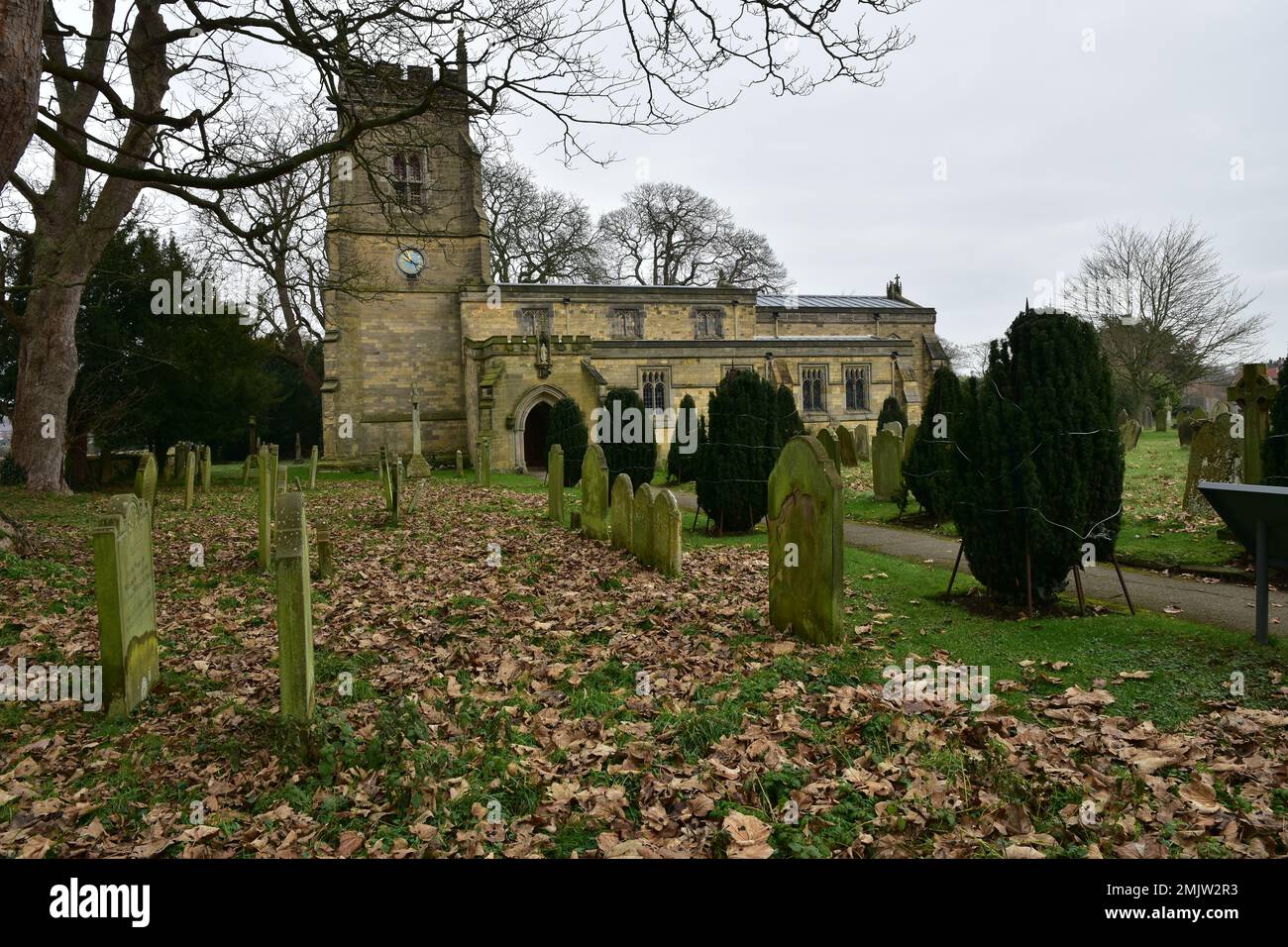 Slingsby Kirche, All Heilige, North Yorkshire Stockfoto
