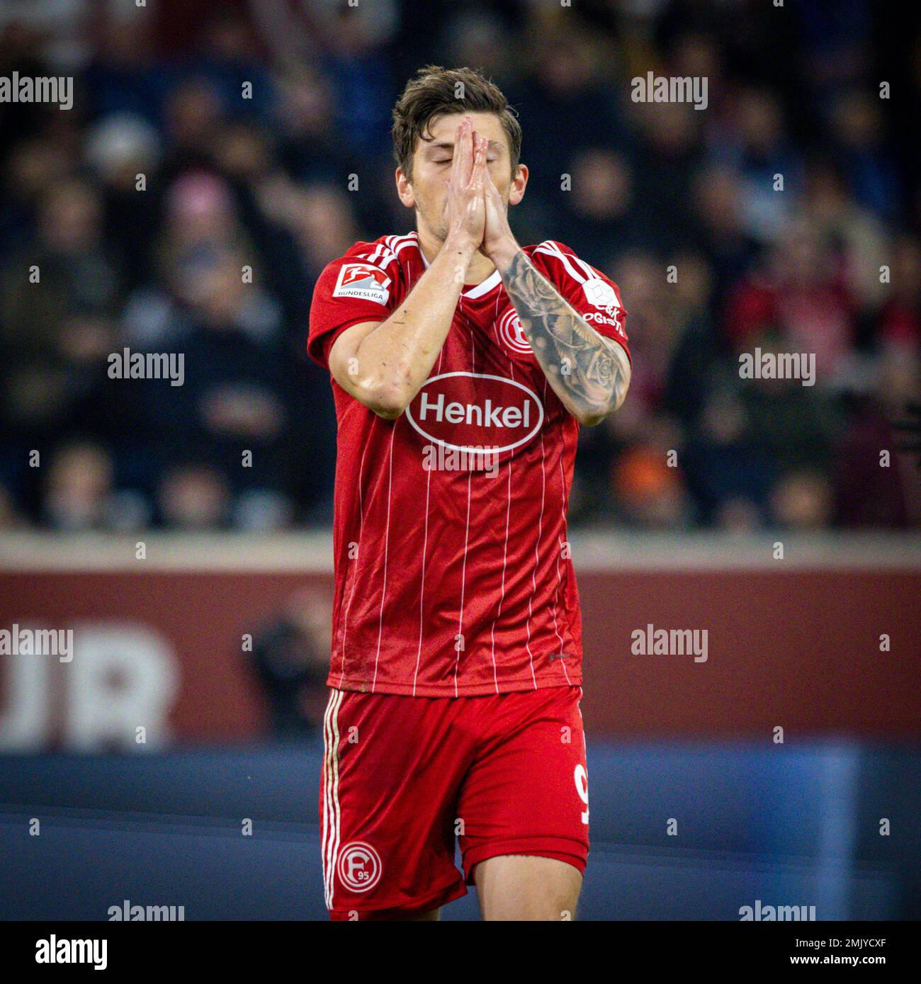 Düsseldorf, Deutschland. 27. Januar 2023. Dawid Kownacki (F95) Fortuna Düsseldorf - 1. FC Magdeburg Bundesliga 27.01.2023 Copyright (nur für Journalistis Stockfoto