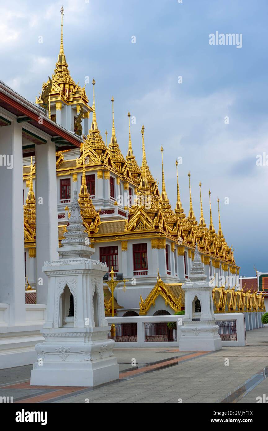 Wat Ratchanatdaram Worawihan (Loha Prasat), Bangkok, Thailand Stockfoto