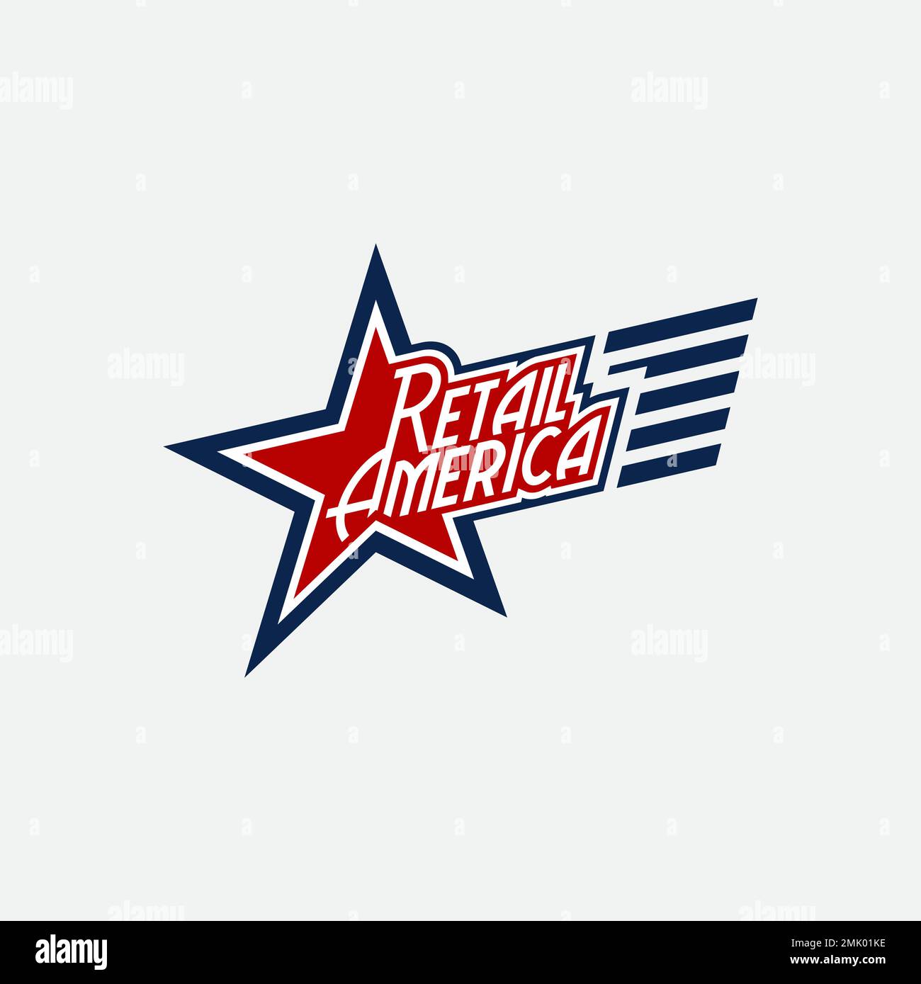 Moderne Logo-Vorlage America, einfach zu erstellen und geeignet für Unternehmen mit Vektorformat eps Stock Vektor