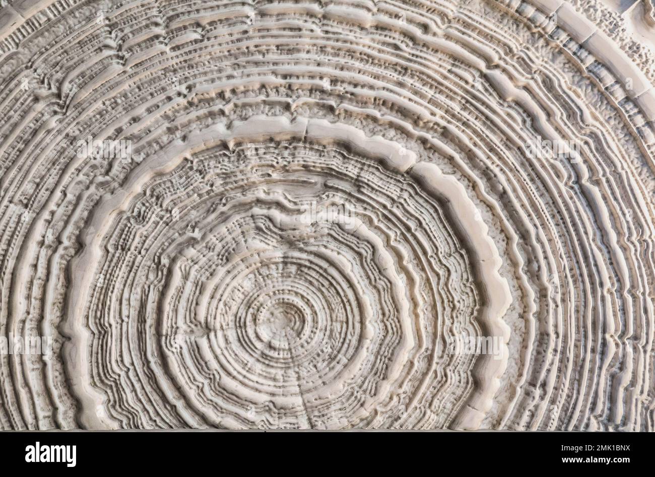 Holzgemusterter Hintergrund in die cnc-Maschine geschnitzt Stockfoto