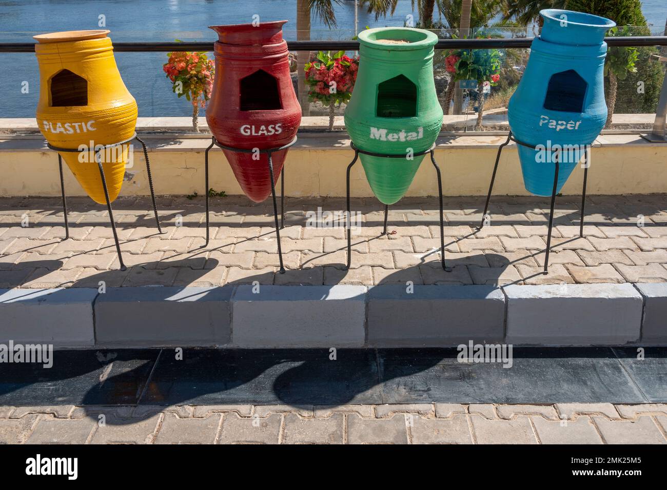 Recycling in Ägypten Stockfoto