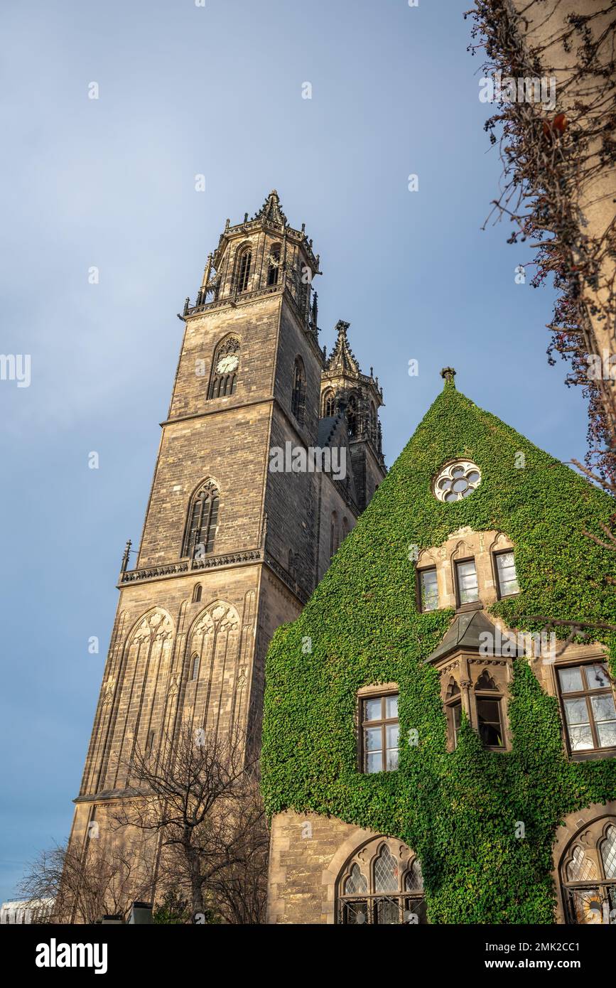 Magdeburger Dom - Magdeburg, Sachsen-Anhalt, Deutschland Stockfoto