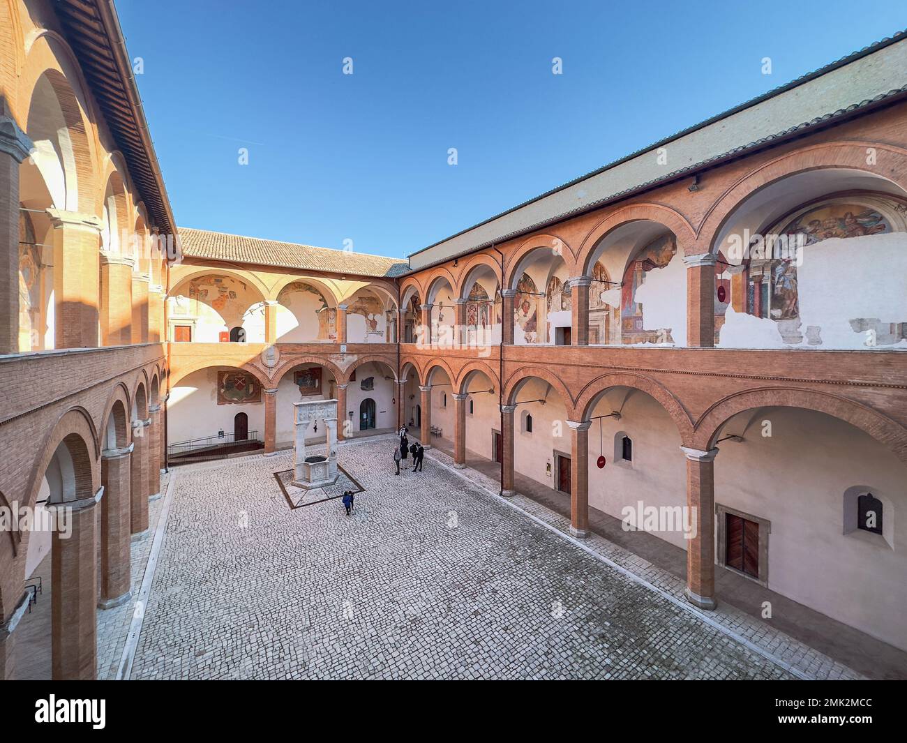 Rocca Albornoziana - Spoleto (Umbrien) Stockfoto