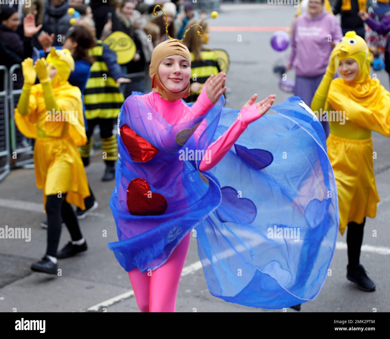 Die Silvesterparade findet im Zentrum von London statt, um das neue Jahr 2023 zu feiern. Aufnahme am 1. Januar 2023. © Belinda Jiao jiao.bili Stockfoto