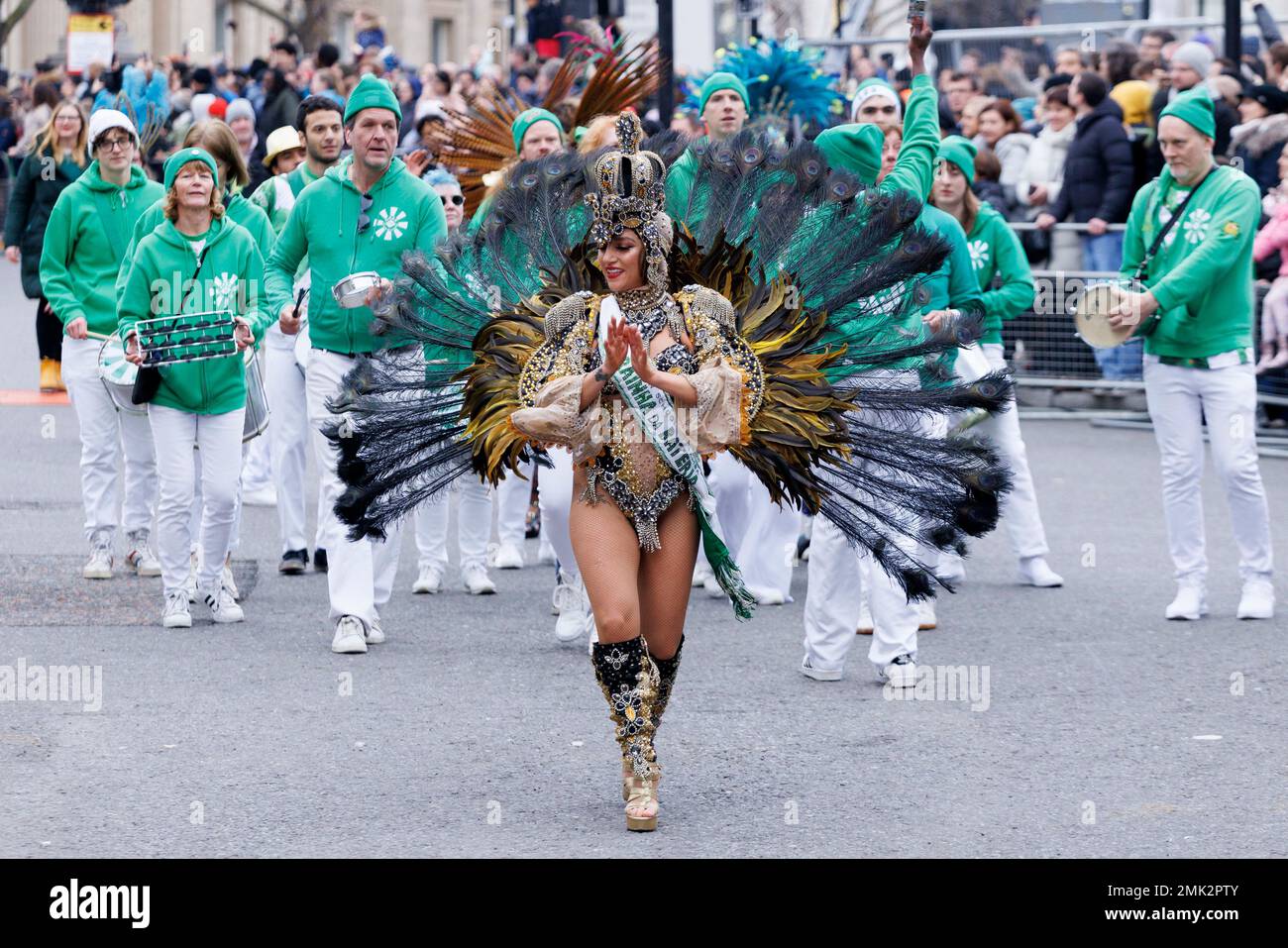 Die Silvesterparade findet im Zentrum von London statt, um das neue Jahr 2023 zu feiern. Aufnahme am 1. Januar 2023. © Belinda Jiao jiao.bili Stockfoto