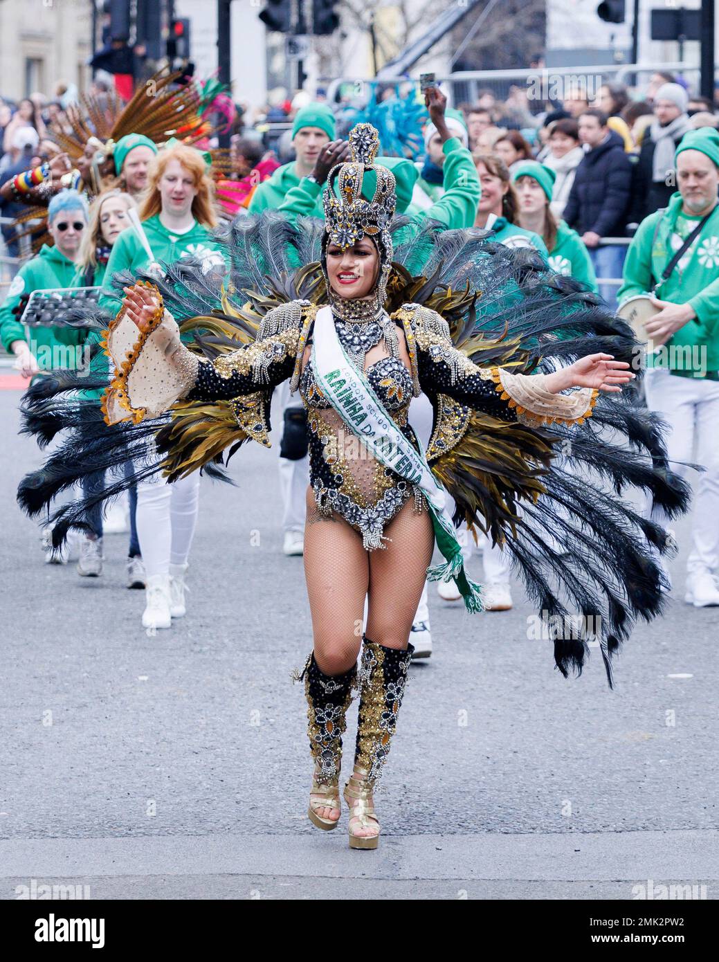 Die Silvesterparade findet im Zentrum von London statt, um das neue Jahr 2023 zu feiern. Aufnahme am 1. Januar 2023. © Belinda Jiao jiao.bili Stockfoto