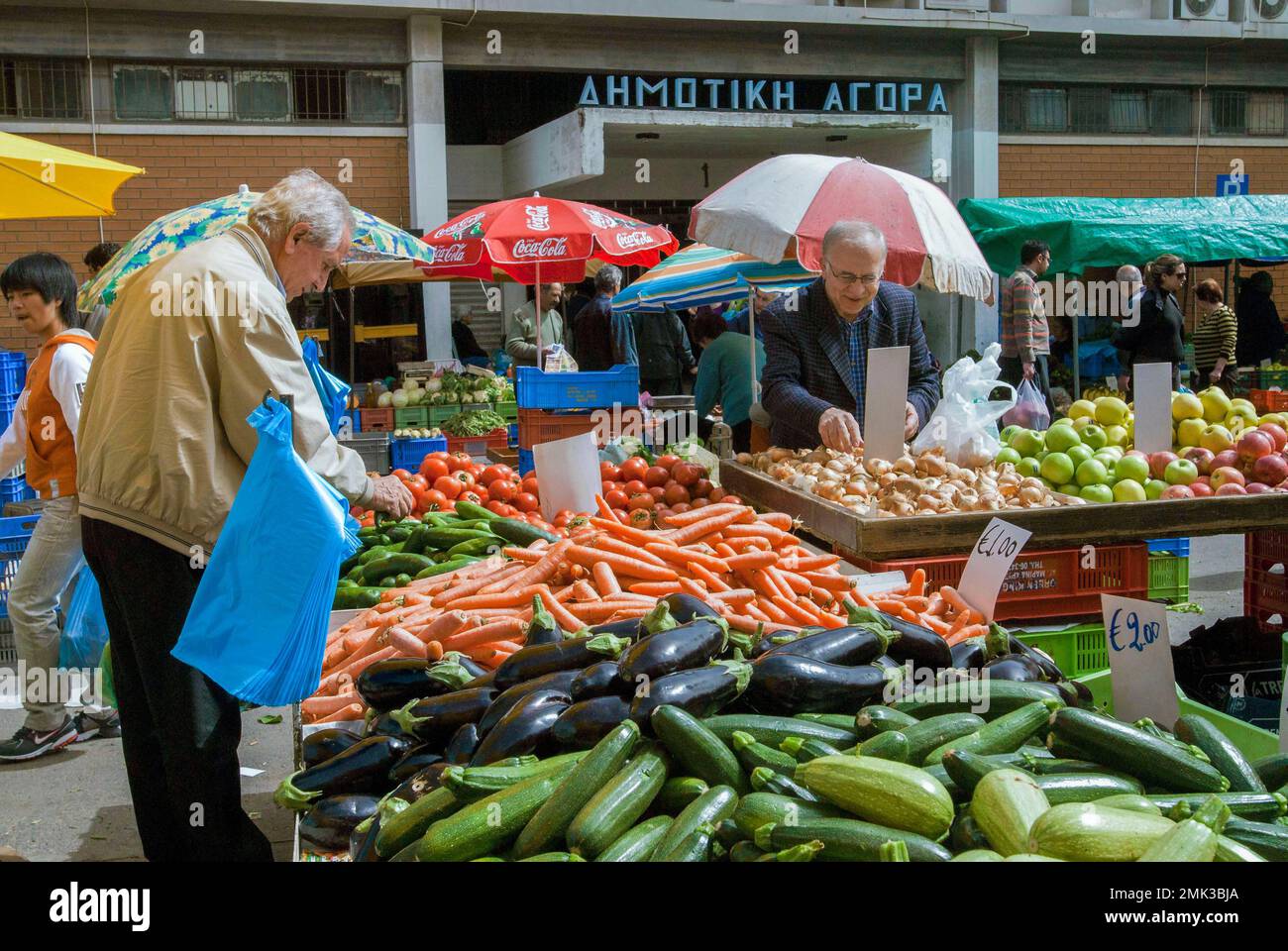 Bauernmarkt in Nikosia Stockfoto