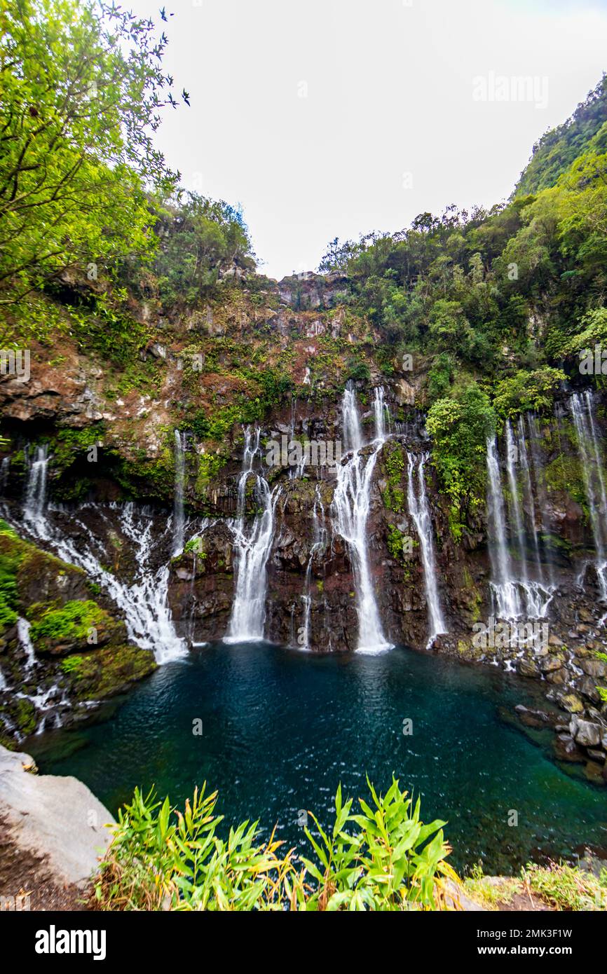 Saint-Joseph, Reunion Island - Langevin-Wasserfall Stockfoto