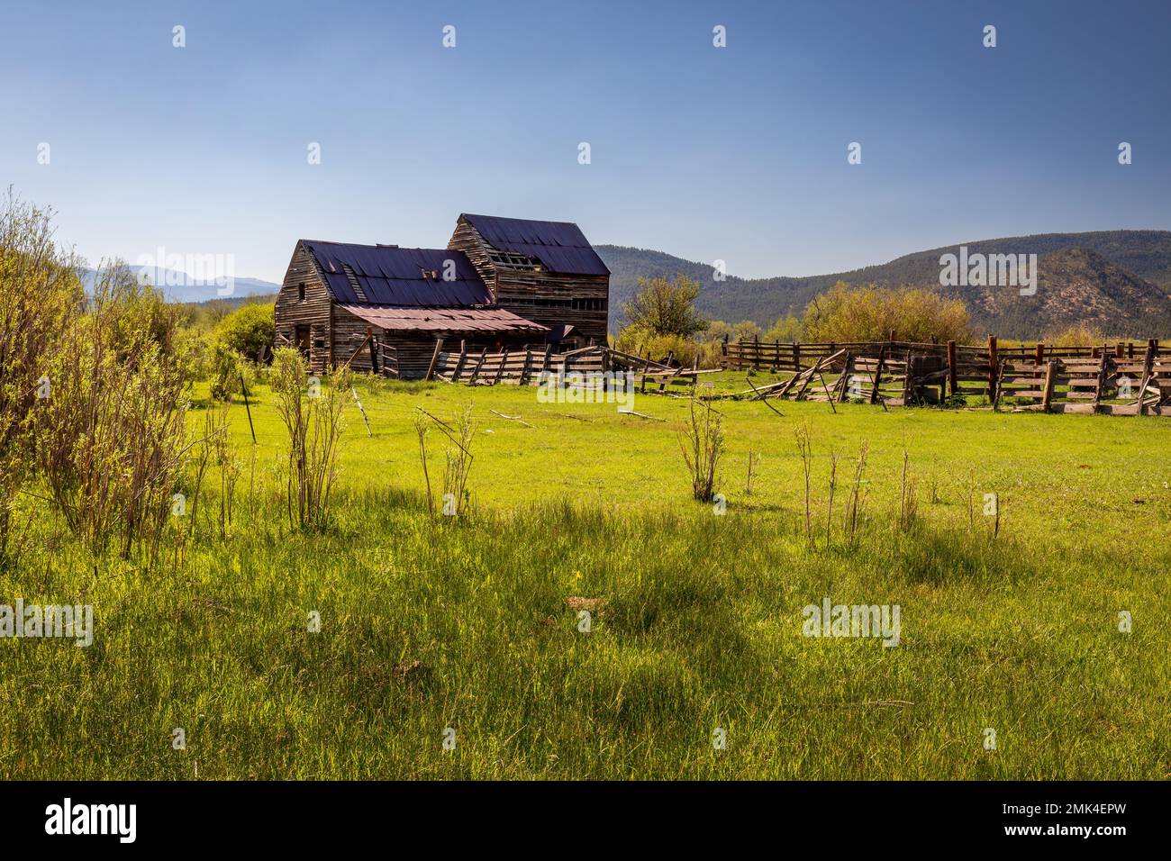 Alte Scheunenlandschaft Stockfoto