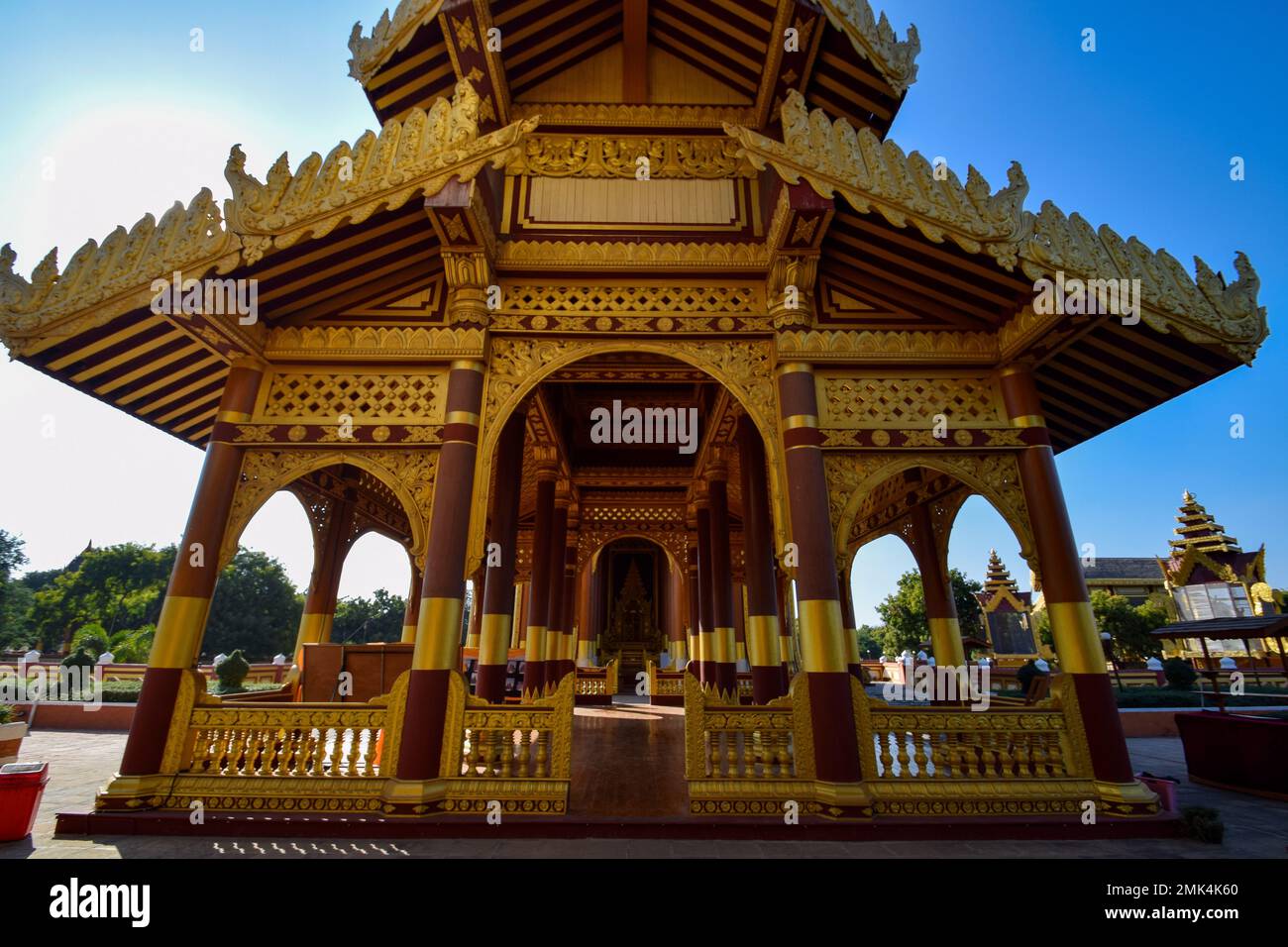 Der goldene Palast von Bagan Stockfoto