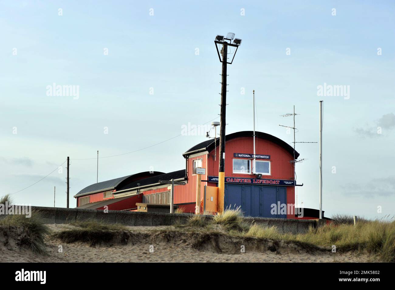 Kaister Rettungsboot Station Kaister Norfollk england Stockfoto