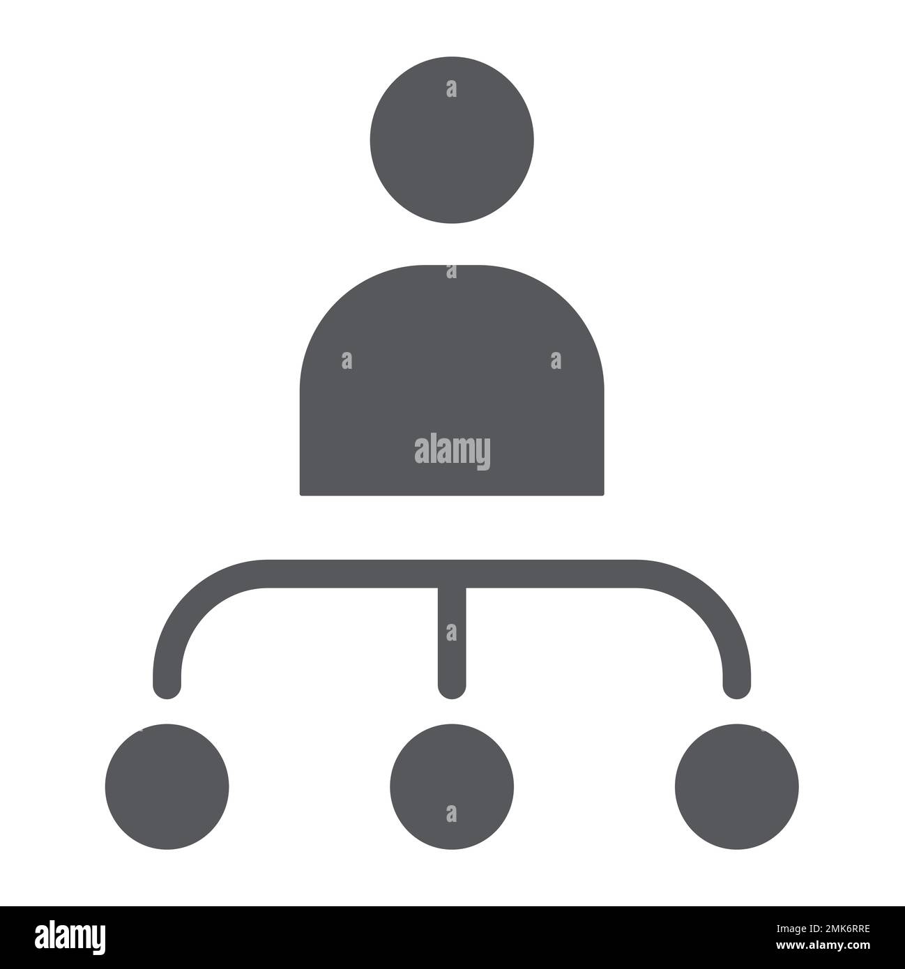 Symbol für Glyphe von Person und Diagramm, Arbeiter und Diagramm, Strukturzeichen, Vektorgrafiken, ein durchgehendes Muster auf weißem Hintergrund, eps 10. Stock Vektor