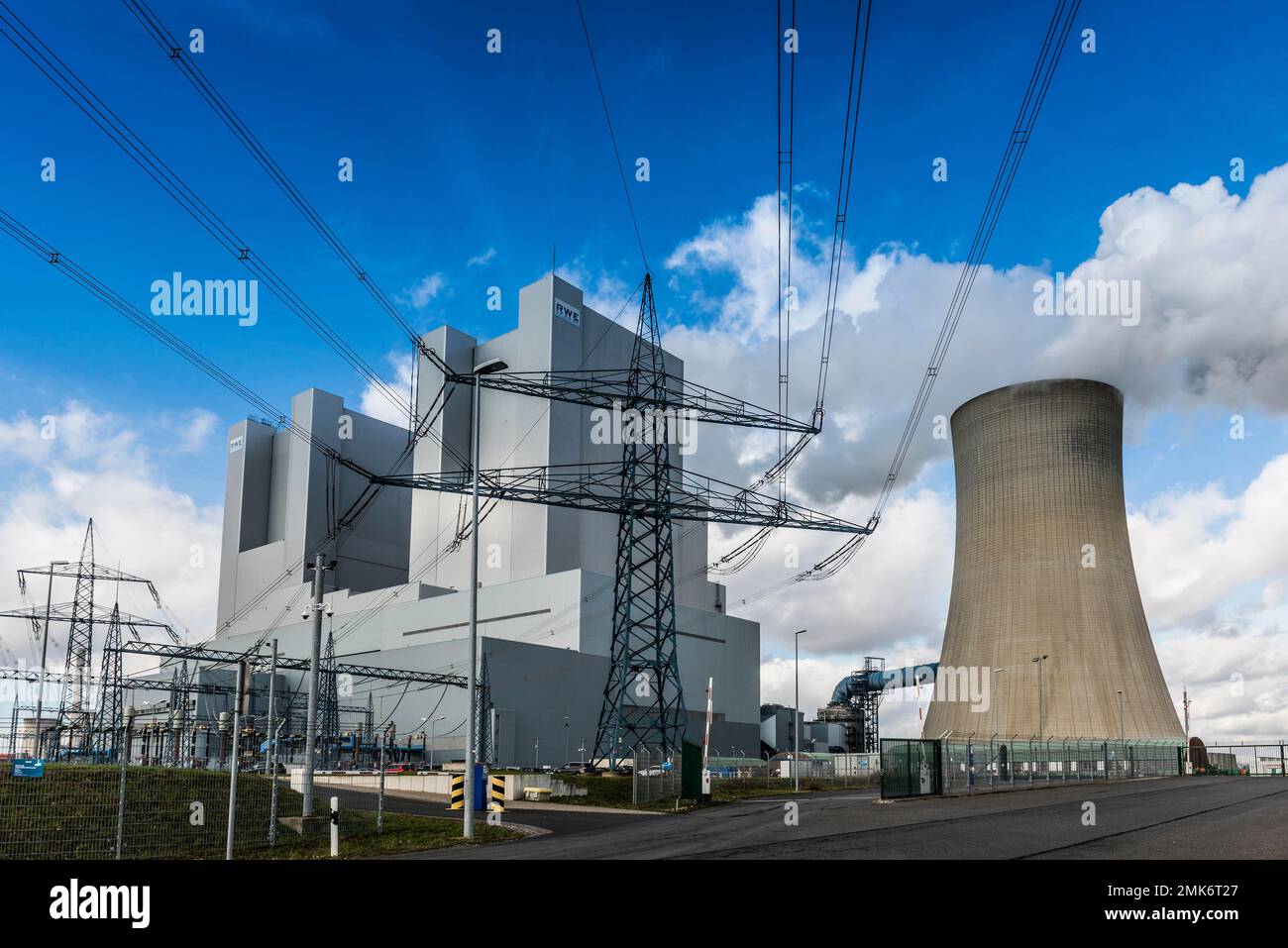 Braunkohlekraftwerk Neurath, Grevenbroich, Nordrhein-Westfalen, Deutschland Stockfoto