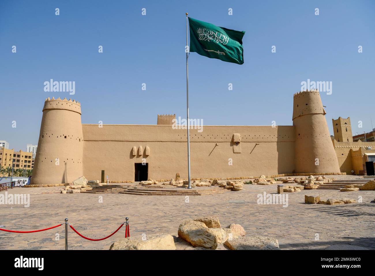 Al Masmak Fort, historische Festung aus dem Jahr 1865, Riad, Saudi-Arabien Stockfoto