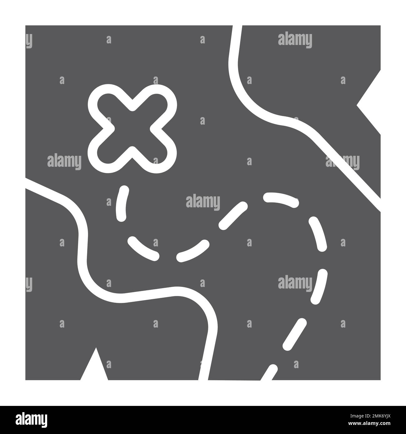 Kartensymbol, Straße und Reise, Positionsschild, Vektorgrafiken, ein durchgehendes Muster auf weißem Hintergrund, eps 10. Stock Vektor