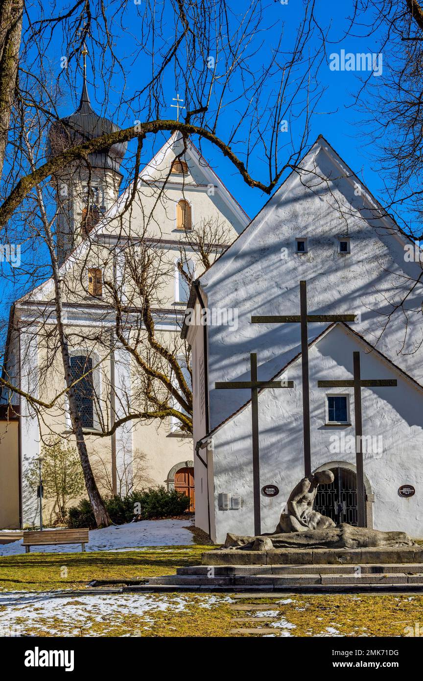 Lady Chapel in der Kirche St. George und St. James, Isny, Allgaeu, Bayern, Deutschland Stockfoto