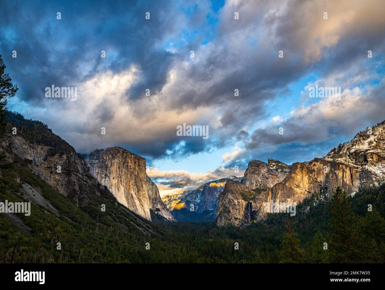 Der weltberühmte Tunnelblick des Yosemite-Nationalparks Stockfoto