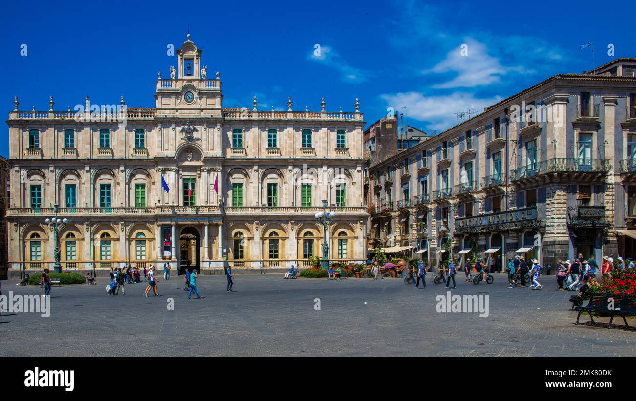 Palazzo dellUniversita, Catania, Catania, Sizilien, Italien Stockfoto