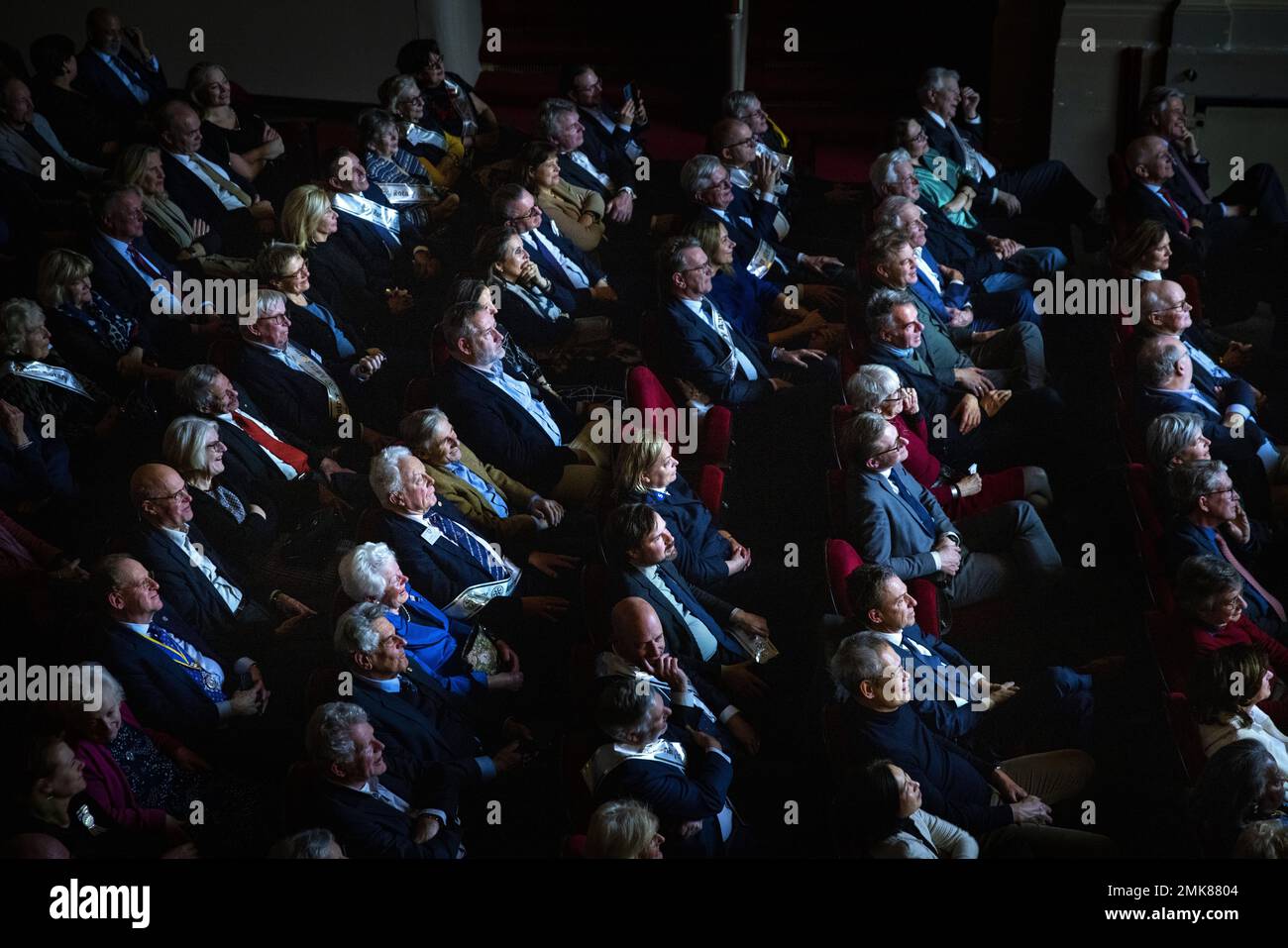 AMSTERDAM - die Feier des 100. Jubiläums des Wohlfahrtsklubs Rotary Netherlands im International Theater Amsterdam. Der Rotary hat weltweit mehr als eine Million Mitglieder, die Niederlande haben etwa 16.000 Rotary-Mitglieder. Die Vereine sind hauptsächlich an Sozialprojekten beteiligt. ANP RAMON VAN FLYMEN niederlande raus - belgien raus Stockfoto