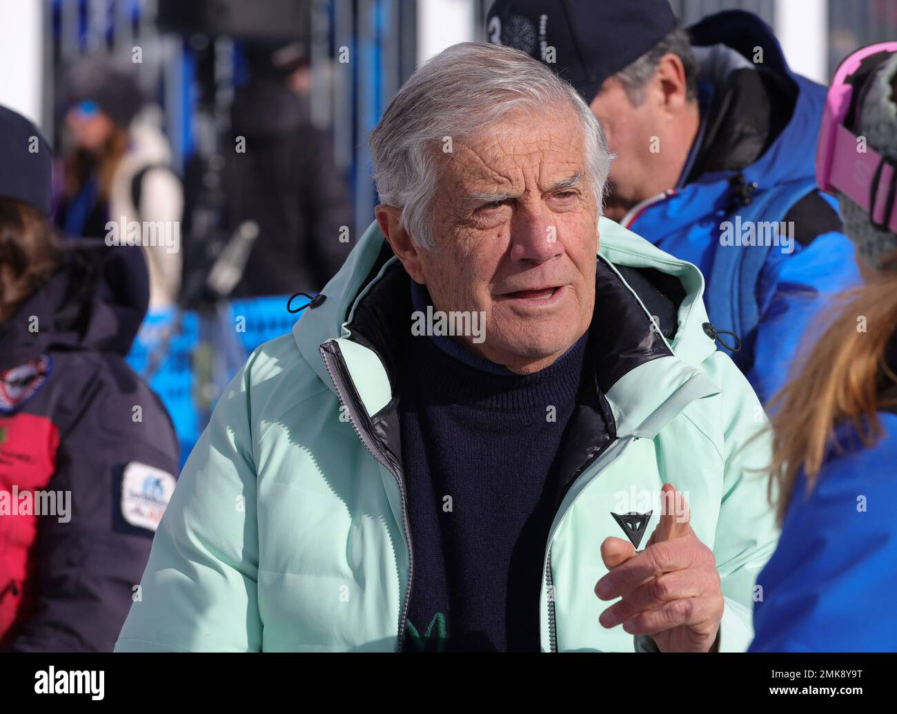 SKIFAHREN - FIS SKI WORLD CUP, Menâ&#x80;&#X99;s Super G Olympia delle Tofane Cortina dâ&#x80;&#X99;Ampezzo Samstag, 28. Januar Giacomo Agostini Stockfoto
