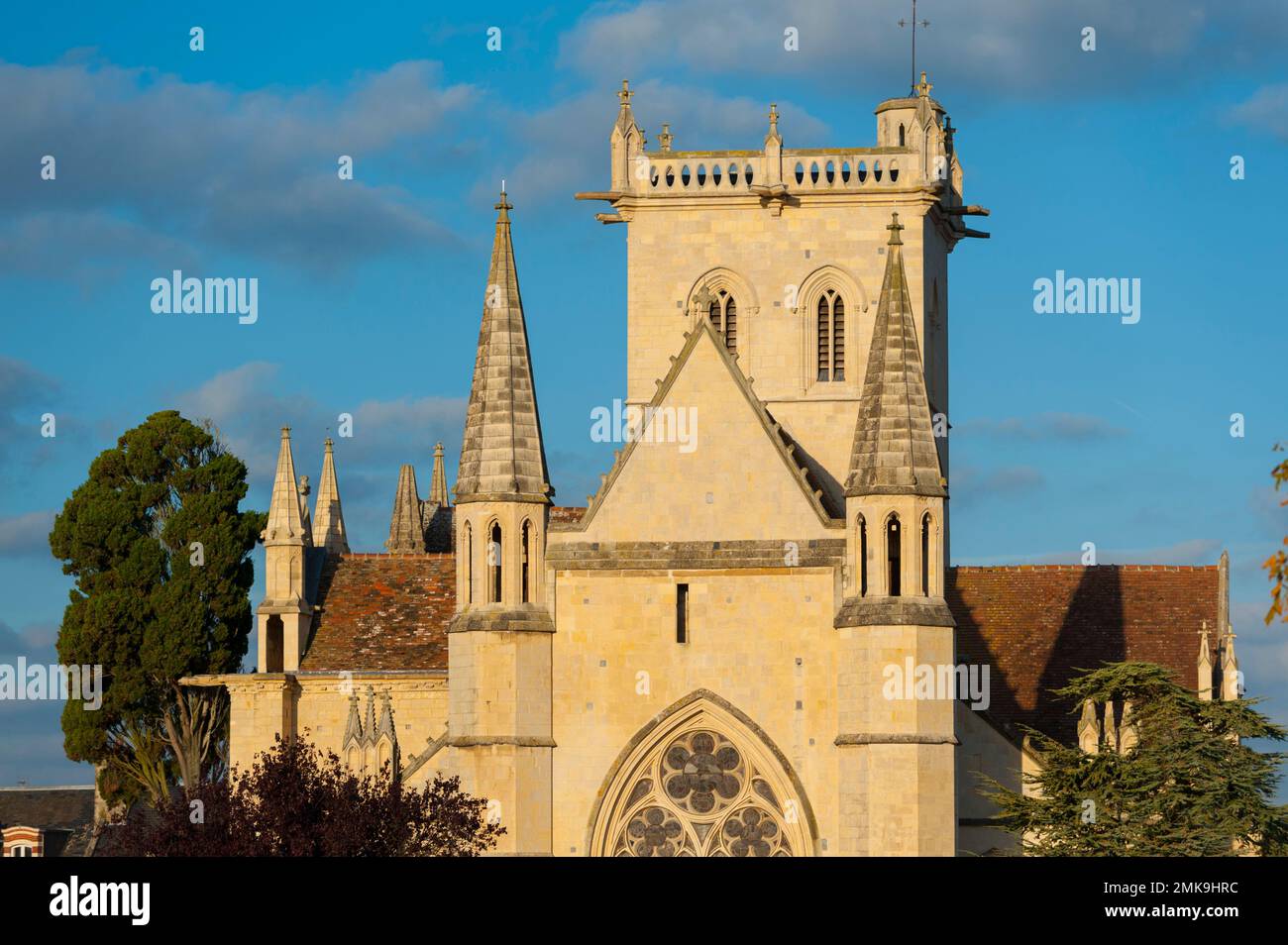 Frankreich, Calvados (14), Dives-sur-mer, Notre Dame de Dives sur Mer Kirche, im romanischen Stil und aus dem 11. Jahrhundert Stockfoto
