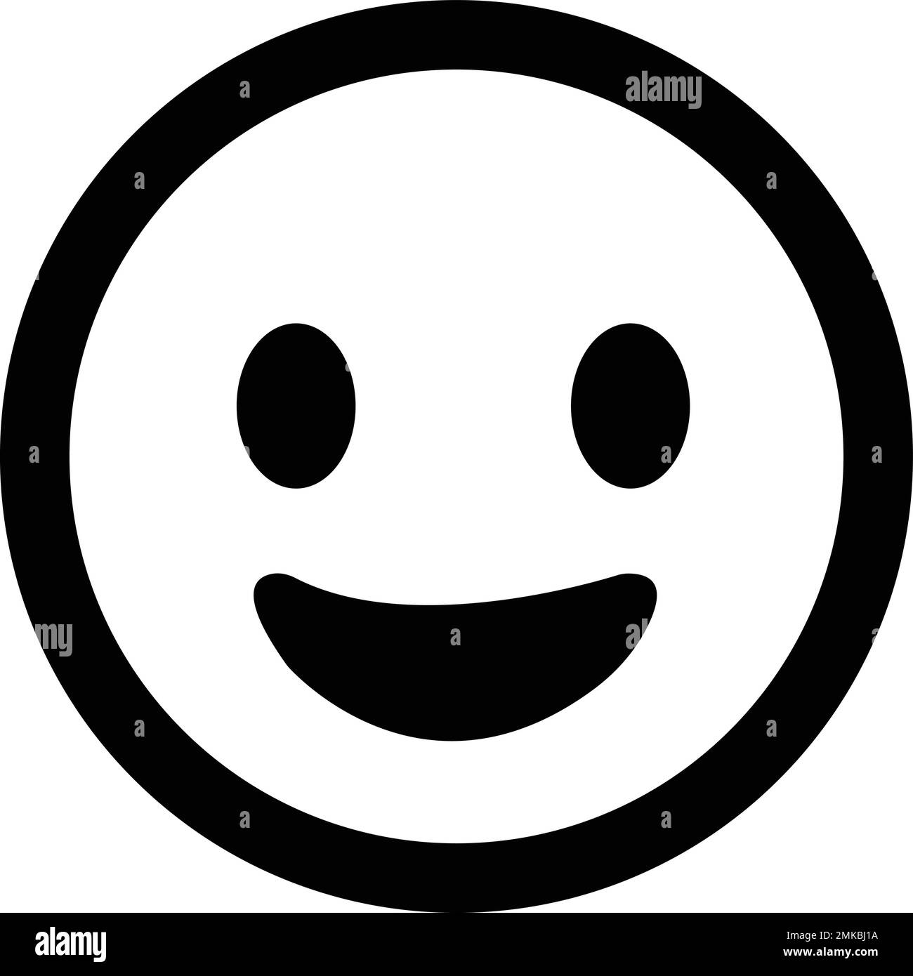 Smiley Face, Happy positive Emoji Icon. Positiver Gesichtsausdruck. Emoticon-Gesichtszeichen-Vektor Stock Vektor