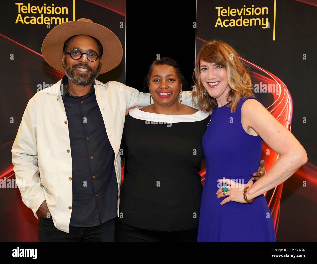 Osei Essed, from left, Jacqueline Olive and Television Academy's