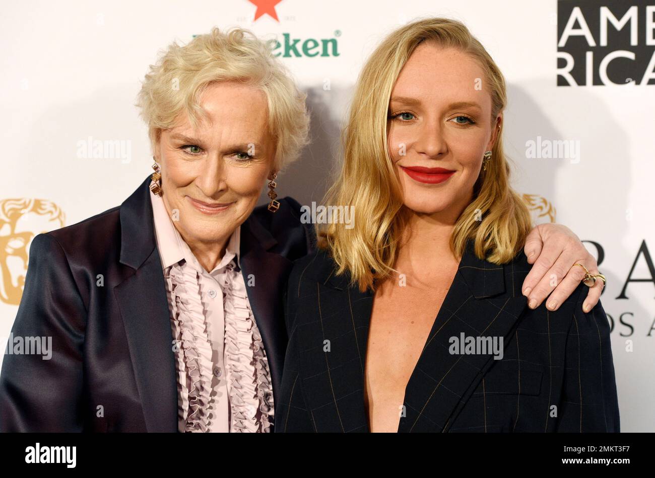 Actress Glenn Close, left, and her daughter, actress Annie Starke, pose ...