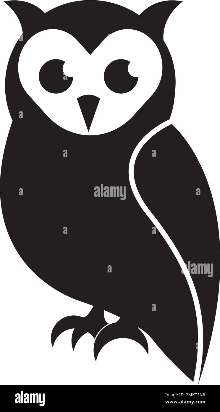 Owl-Logo-Designvorlage für Vektordarstellung. Stock Vektor