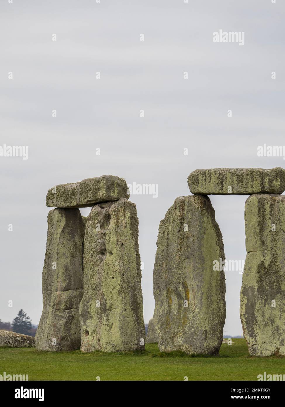 Stonehenge, Antikdenkmal, Salisbury-Flugzeug, Wiltshire, England, UK, GB. Stockfoto