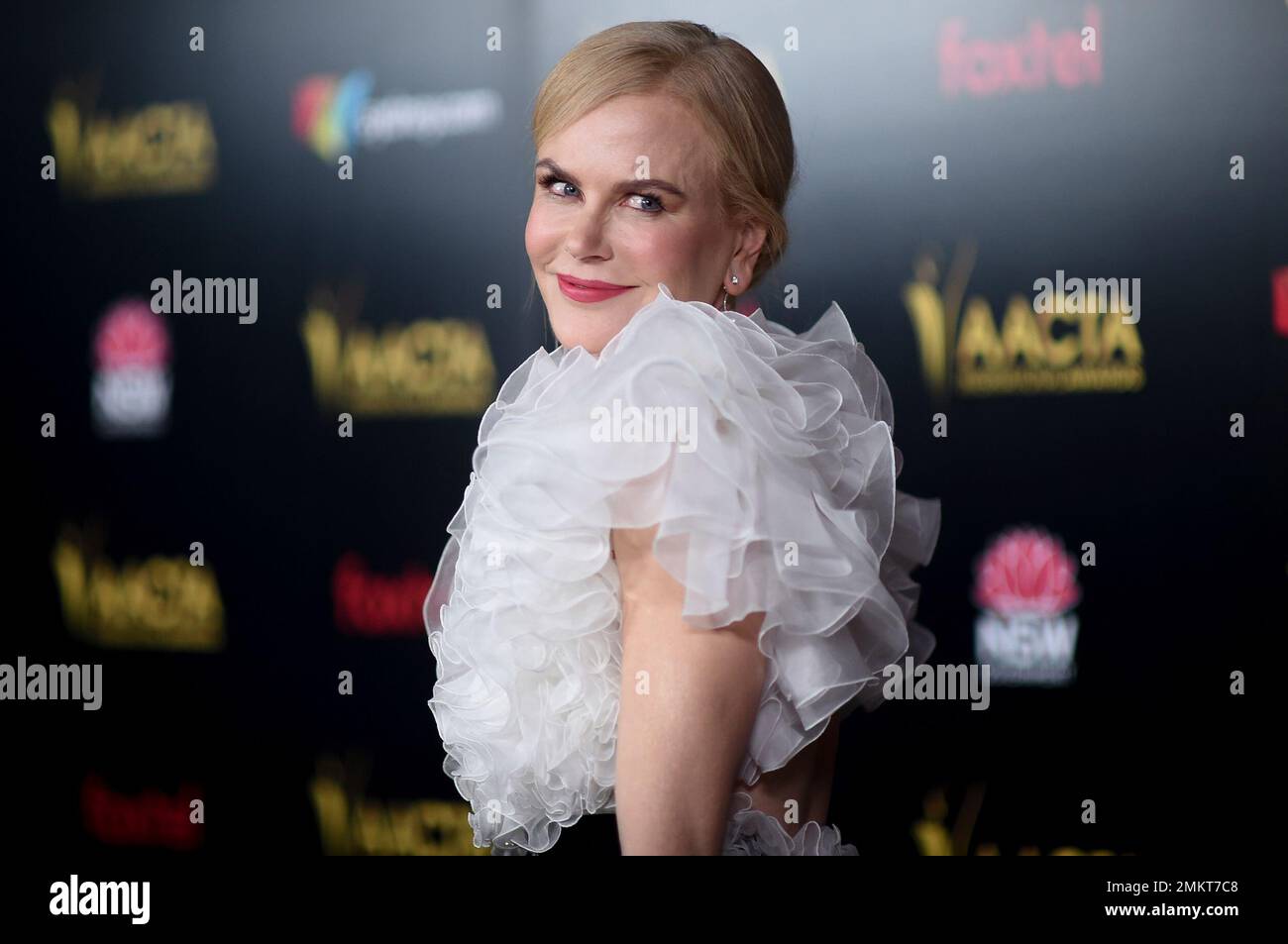 Nicole Kidman attends the 8th Annual AACTA International Awards at the Mondrian Hotel on Friday, Jan. 4, 2019, in West Hollywood, Calif. (Photo by Richard Shotwell/Invision/AP) Stockfoto