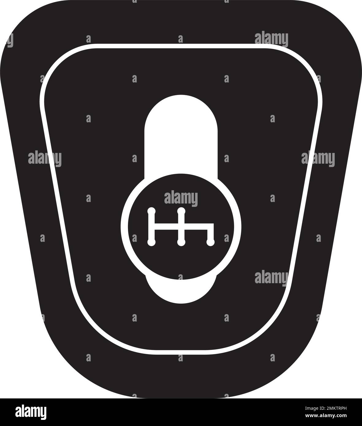 Vektordarstellung des Hebelsymbols einfaches Design. Stock Vektor