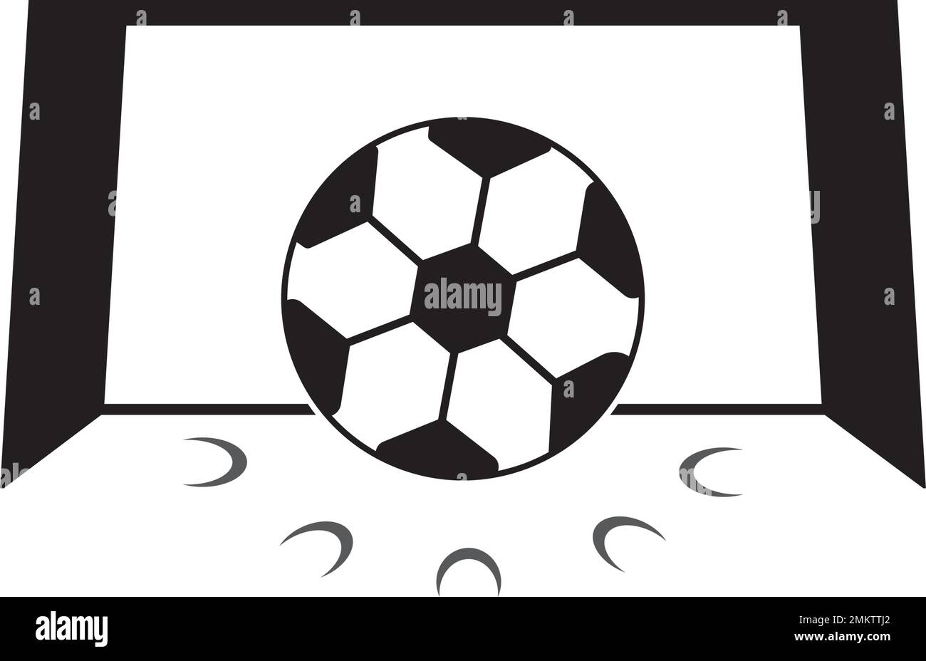 Zielsymbol Vektordarstellung flaches Design und Hintergrund Stock Vektor