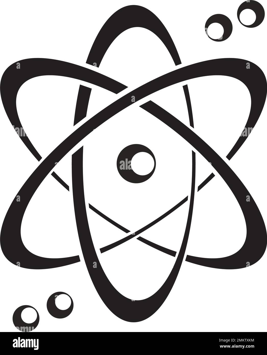 Design-Vorlage für Molekül-Logo-Vektordarstellung. Stock Vektor