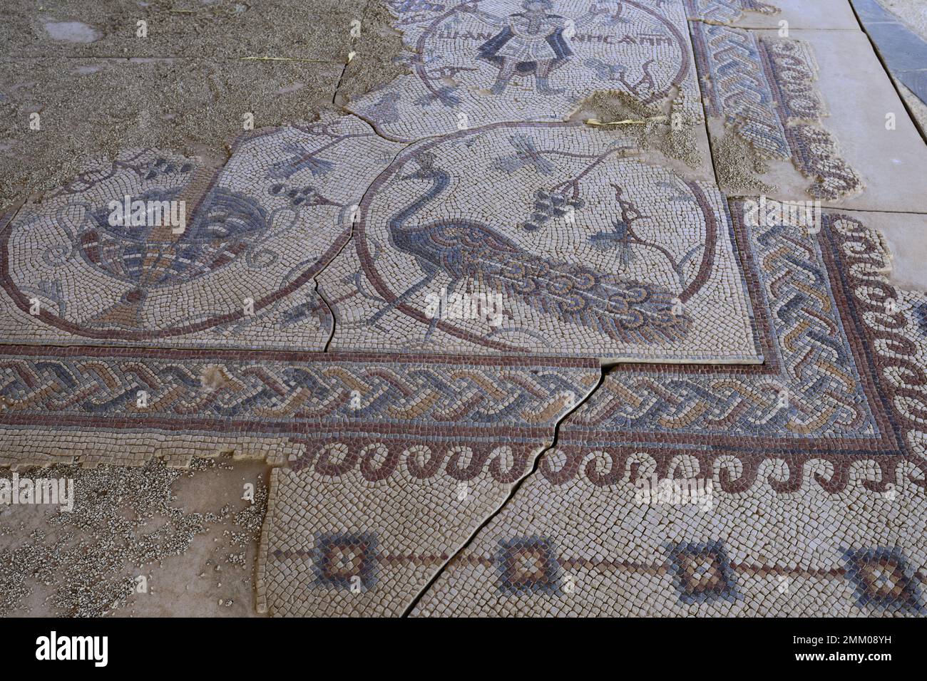 Der Mosaikboden in der Kapelle des Priesters John, Mount Nebo
