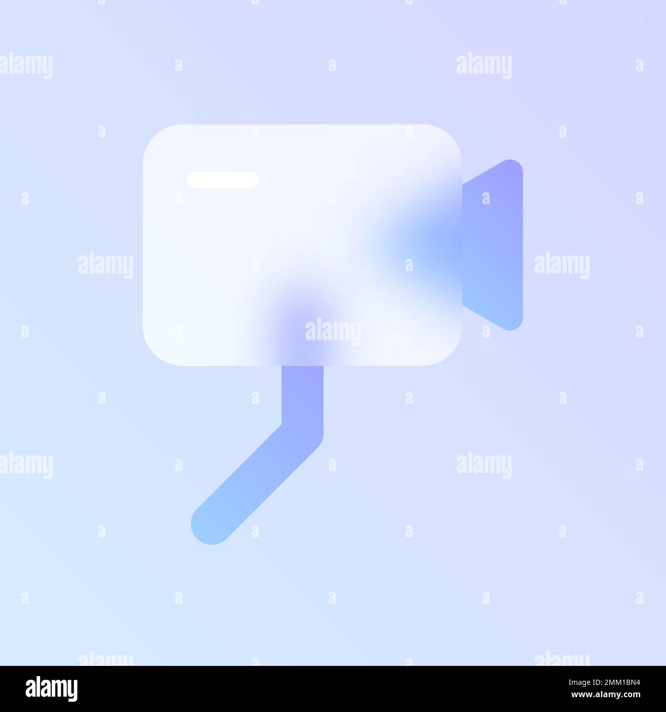 überwachungskamera Glas Morphismus trendiges Symbol Stock Vektor